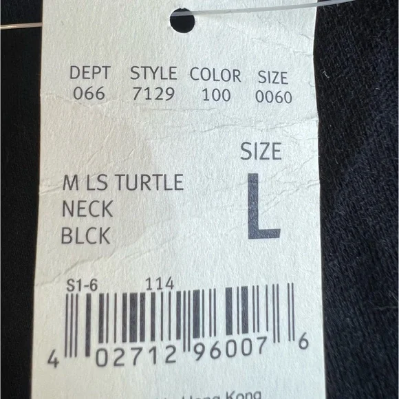 Eddie Bauer mens new cotton turtleneck - Picture 3 of 3